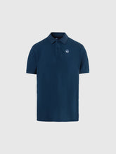 North Sails, Dark Denim Polo Shirt With Logo Patch