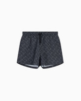 Emporio Armani, Graphic Series Swim Trunks with monogram print