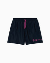 Emporio Armani, Navy Swim Trunks With Logo
