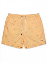 Gilbert Teckel, Signature Dachshund Print Yellow SwimShorts