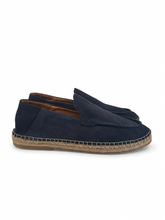 Pedro, Suede Espadrille Navy Loafers
