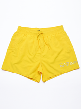 Emoprio Armani, Yellow Swim Trunks With Logo