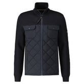 Lerros, Navy Cardigan In A Mix Material
