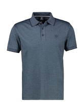 Lerros, Solid-Color Navy Polo Shirt in Piqué Quality