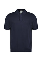 Roy Robson, Navy Knitted Polo Shirt