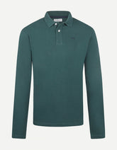 McGregor, Long Sleeves Pique Green Polo Shirt