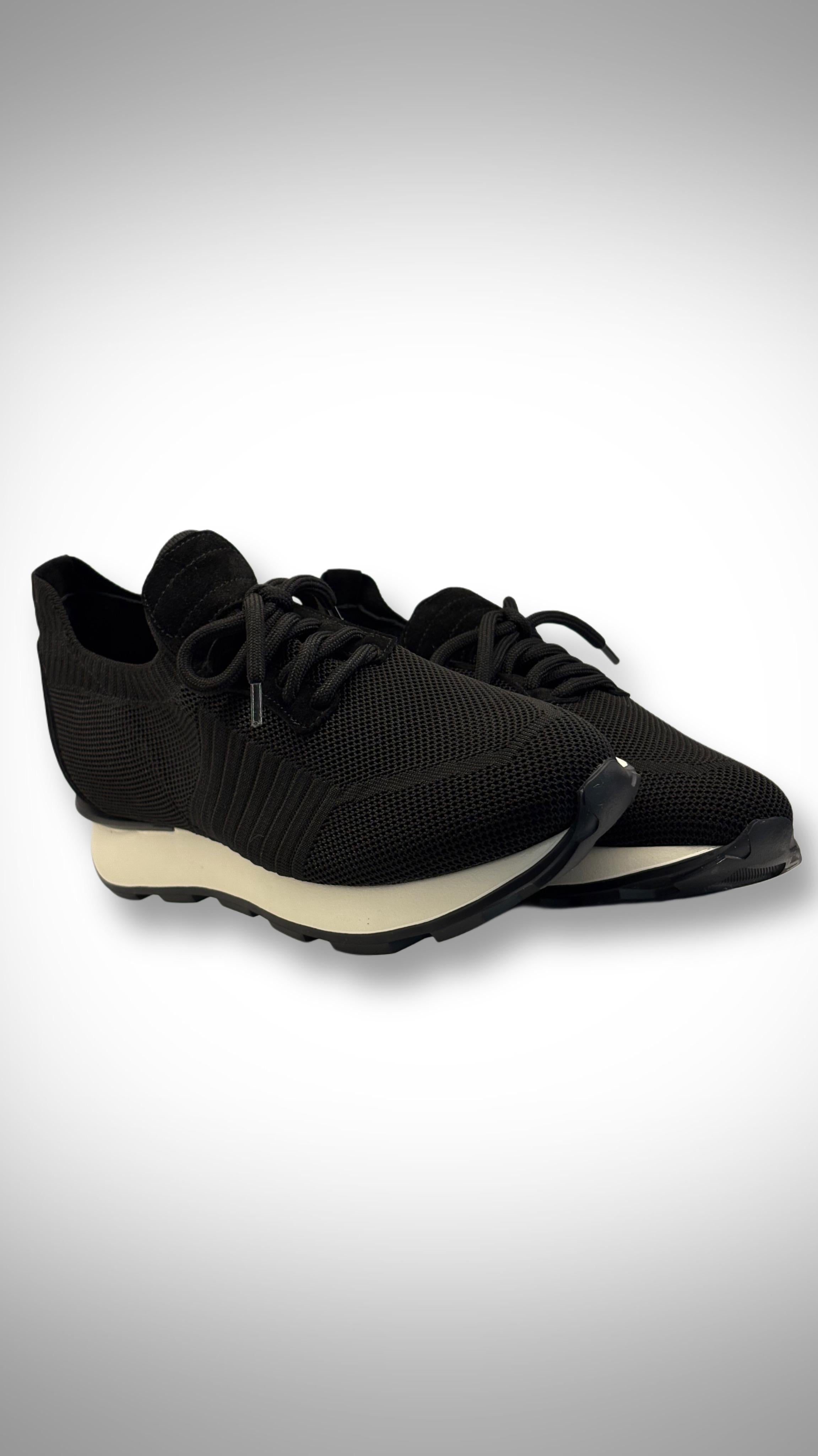 Pedro, Flexible Sneakers in Black Wish Wool