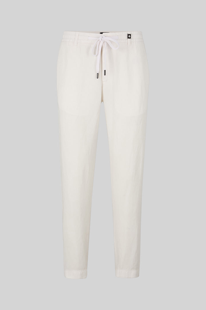Strellson, Saturn Linen Blend Trousers in Off-white