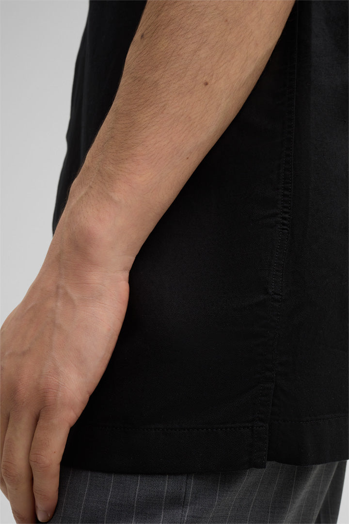 Strellson, Cisco Short-sleeved Shirt in Black