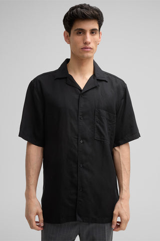 Strellson, Cisco Short-sleeved Shirt in Black