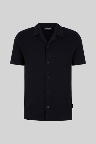 Strellson, Filip Jersey Shirt in Textured Navy