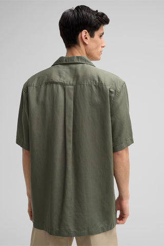 Strellson, Cisco Short-sleeved Shirt in Olive