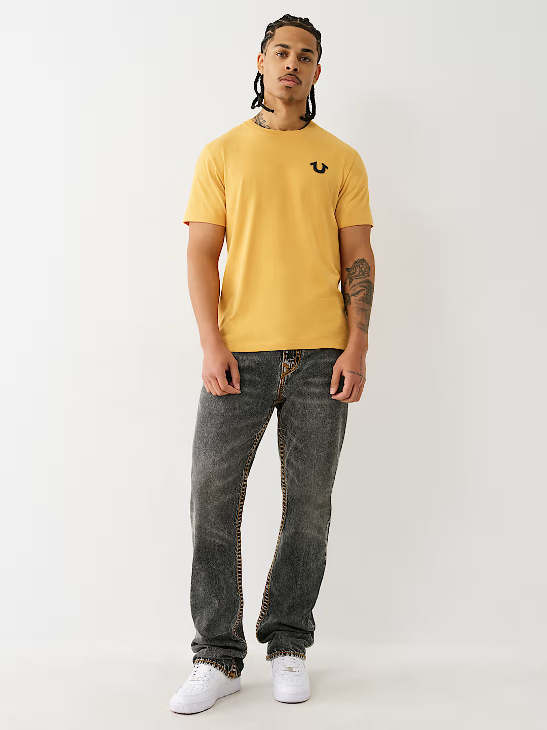 True Religion, Ricky Super T Straight Black Wash Jeans