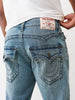 True Religion, Ricky  Straight Western Yoke Medium Wash Jeans