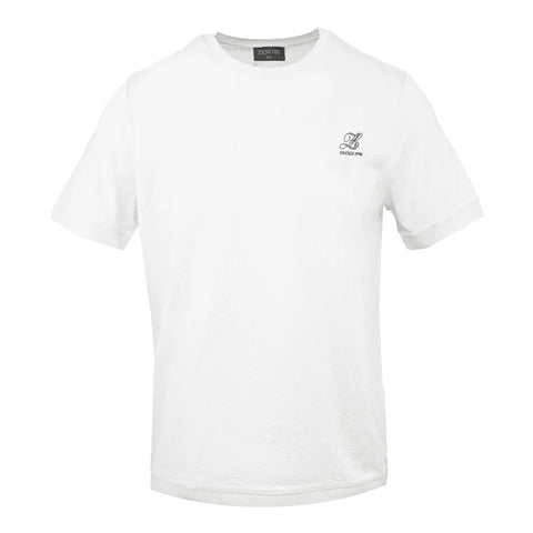 Zenobi, Crafted Cotton White T-Shirt
