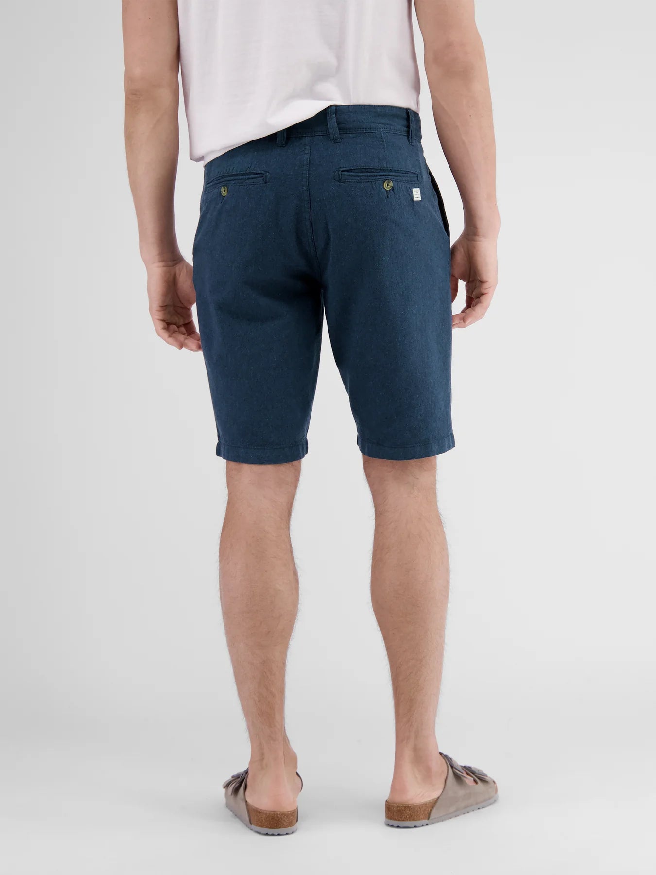 Lerros, Navy  Bermuda Linen Blend Short