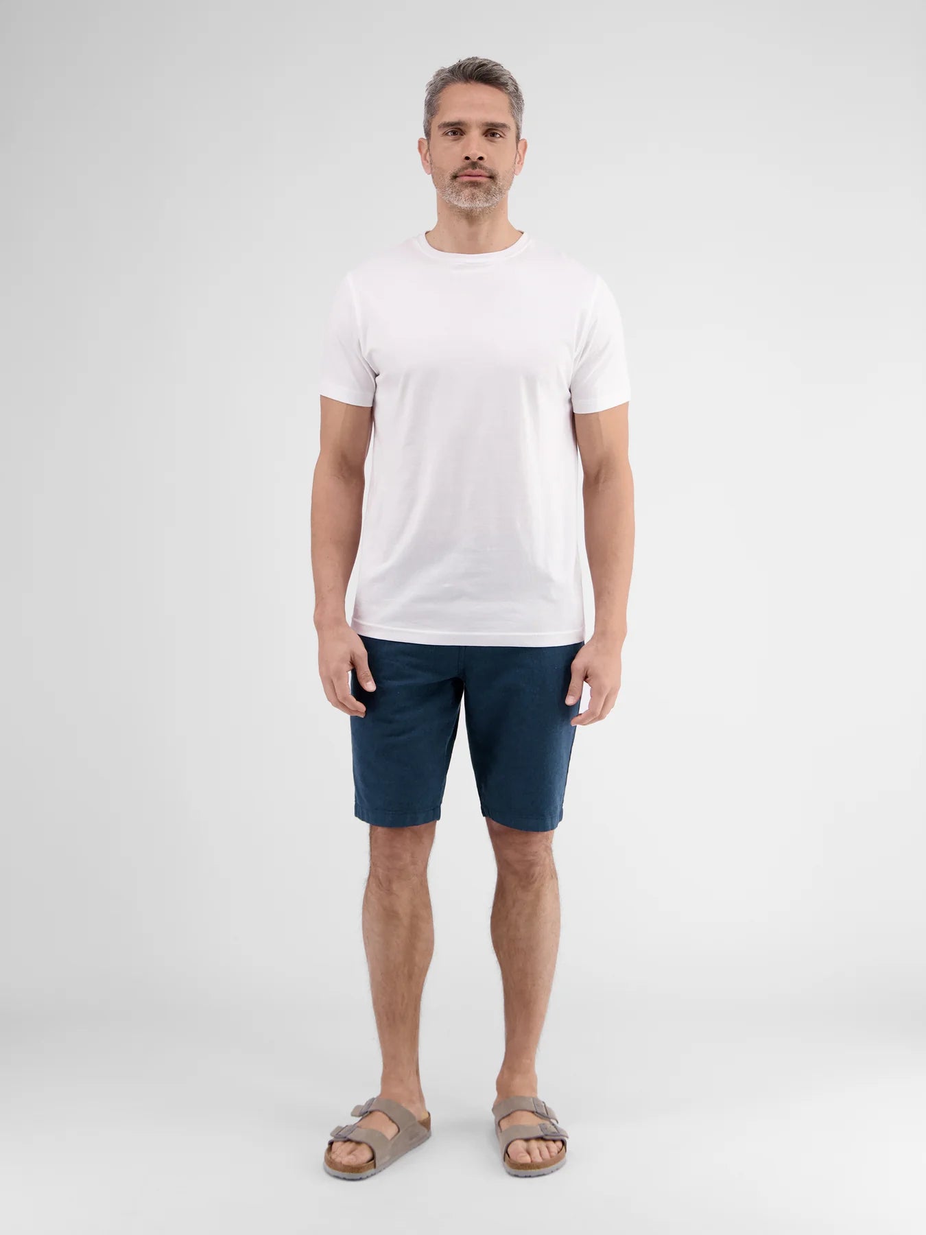 Lerros, Navy  Bermuda Linen Blend Short