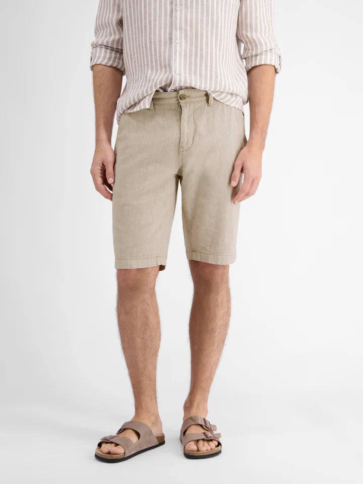 Lerros,  Dune Beige Bermuda Linen Blend Short