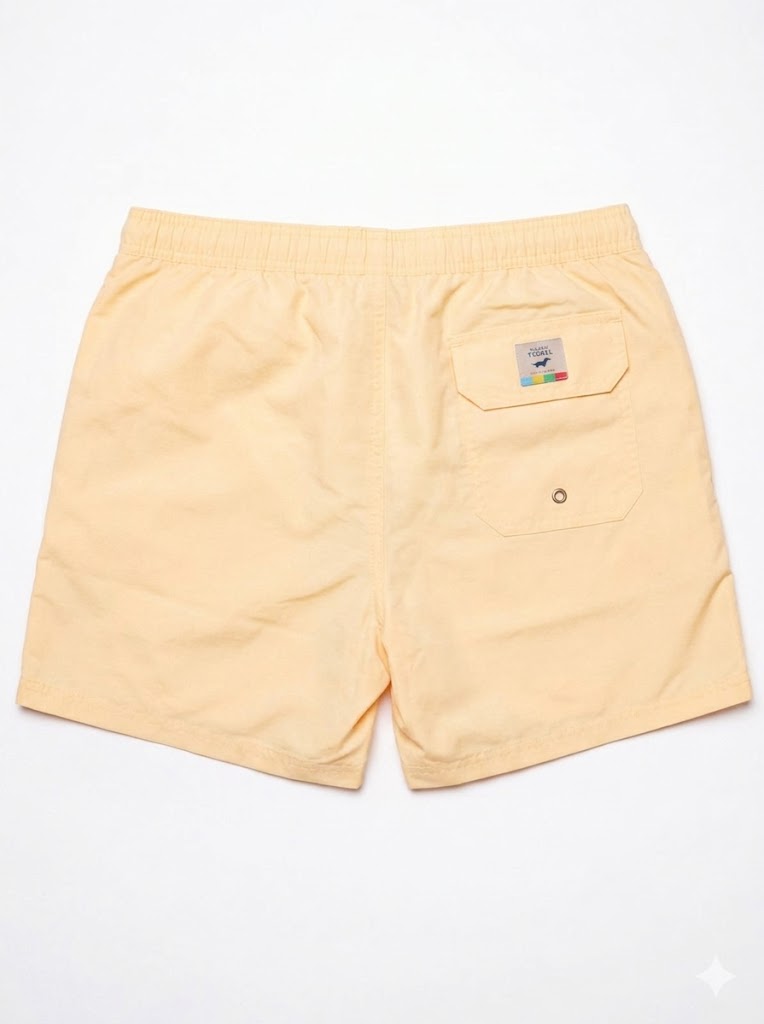 Gilbert Teckel, Multicolor Logo Yellow Swim Shorts
