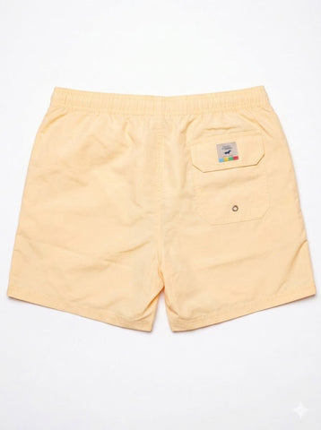 Gilbert Teckel, Multicolor Logo Yellow Swim Shorts