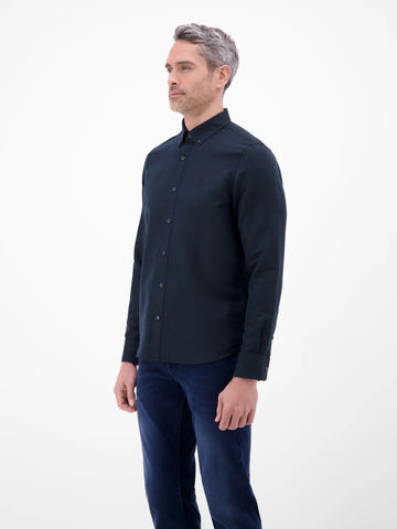 Lerros, Mixed Cotton-Linen Blend Navy Shirt
