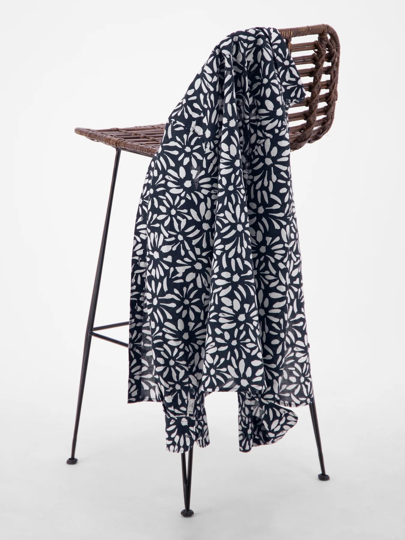 Lerros, Long-sleeved shirt with floral print made of blended fabric