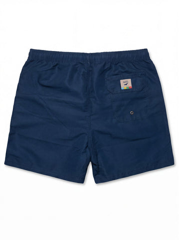 Gilbert Teckel, Multicolor Logo Navy Swim Shorts