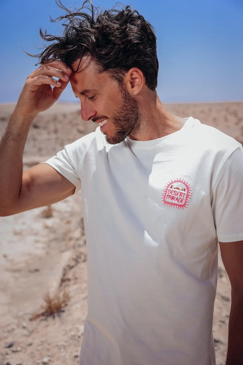 A Fish Named Fred ,White T-shirt Desert Mirage