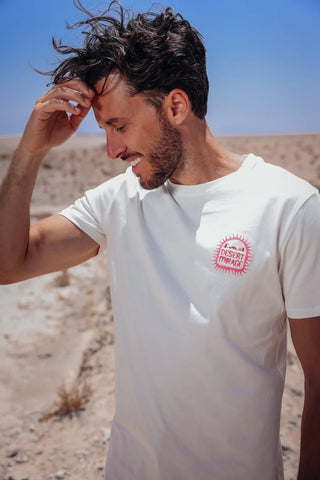 A Fish Named Fred ,White T-shirt Desert Mirage