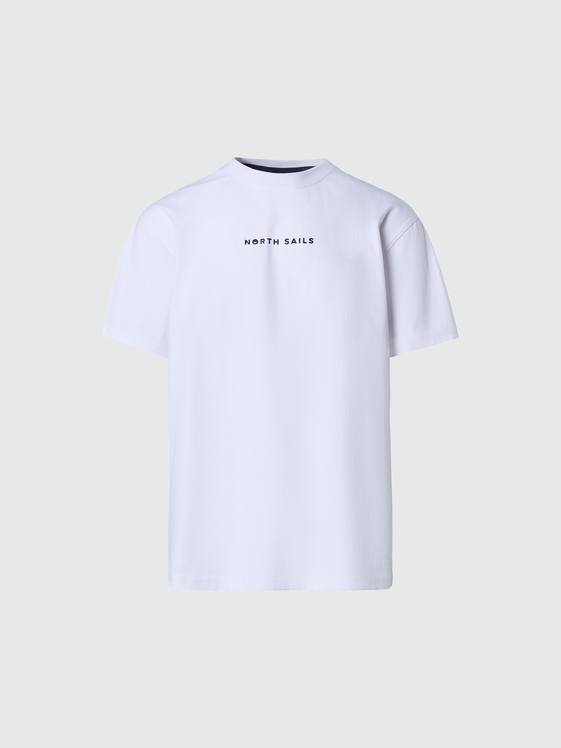 North Sails, White T-shirt with North Sails print