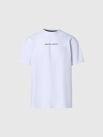 North Sails, White T-shirt with North Sails print