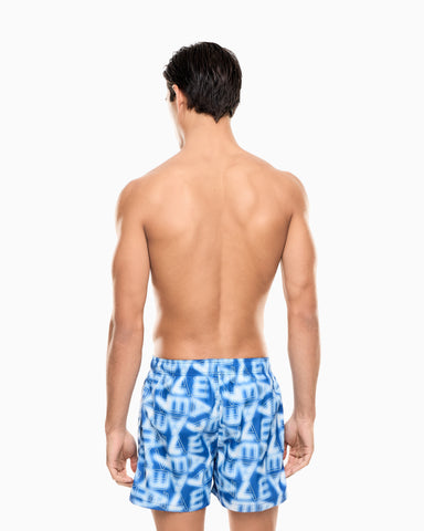 Emporio Armani, Graphic Series Swim Trunks With Logo Print