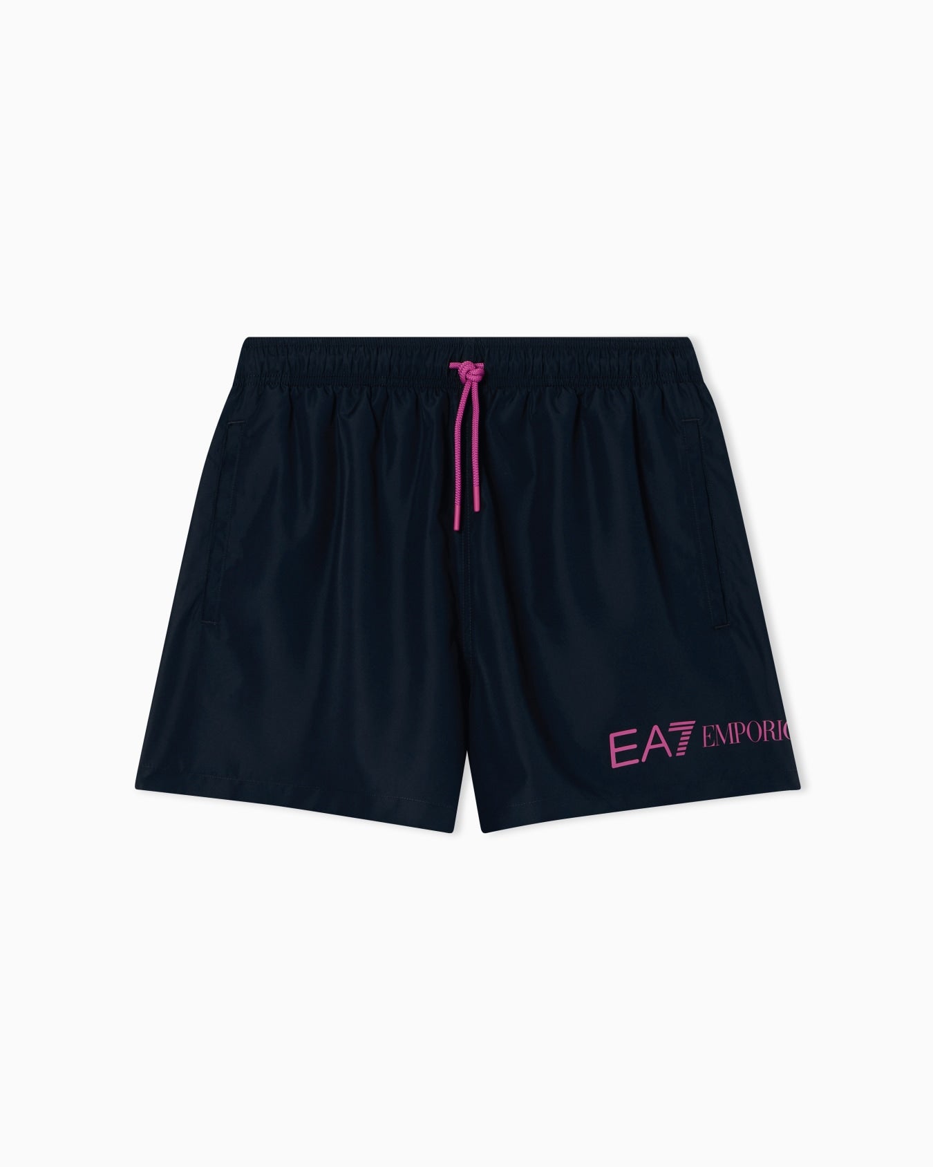 Emporio Armani, Navy Swim Trunks With Logo
