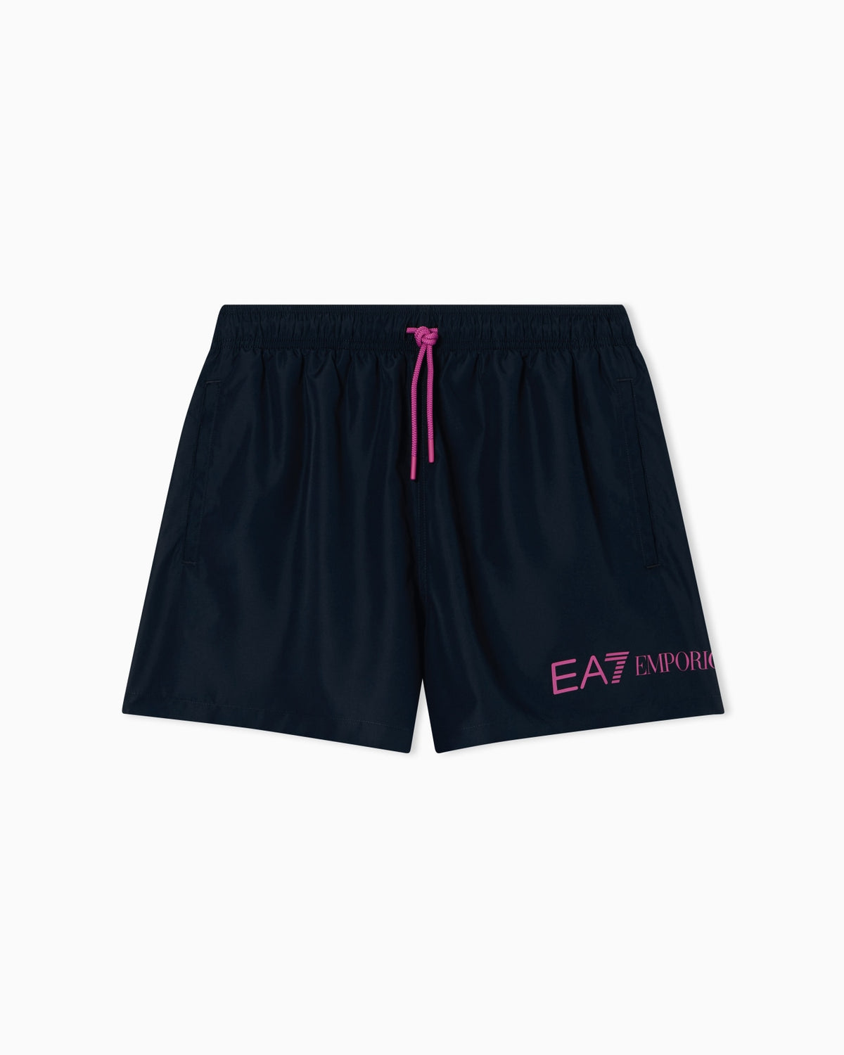 Emporio Armani, Navy Swim Trunks With Logo