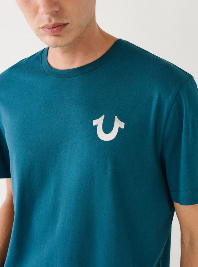 True Religion, Buddha Logo Green Tee