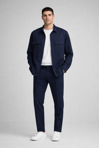 Digel, Navy Overshirt — Effortless Modern Sophistication