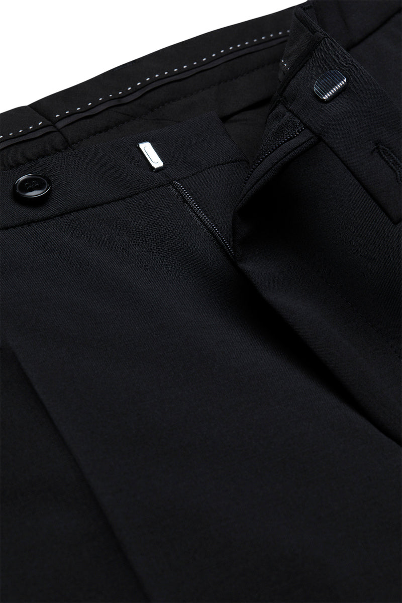 Digel, Black Formal Trousers — Tailored Elegance Meets Versatile Pairing