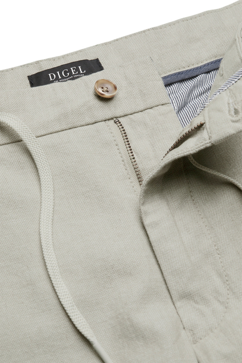 Digel, Modern-fit Cotton-Linen Blend Pants