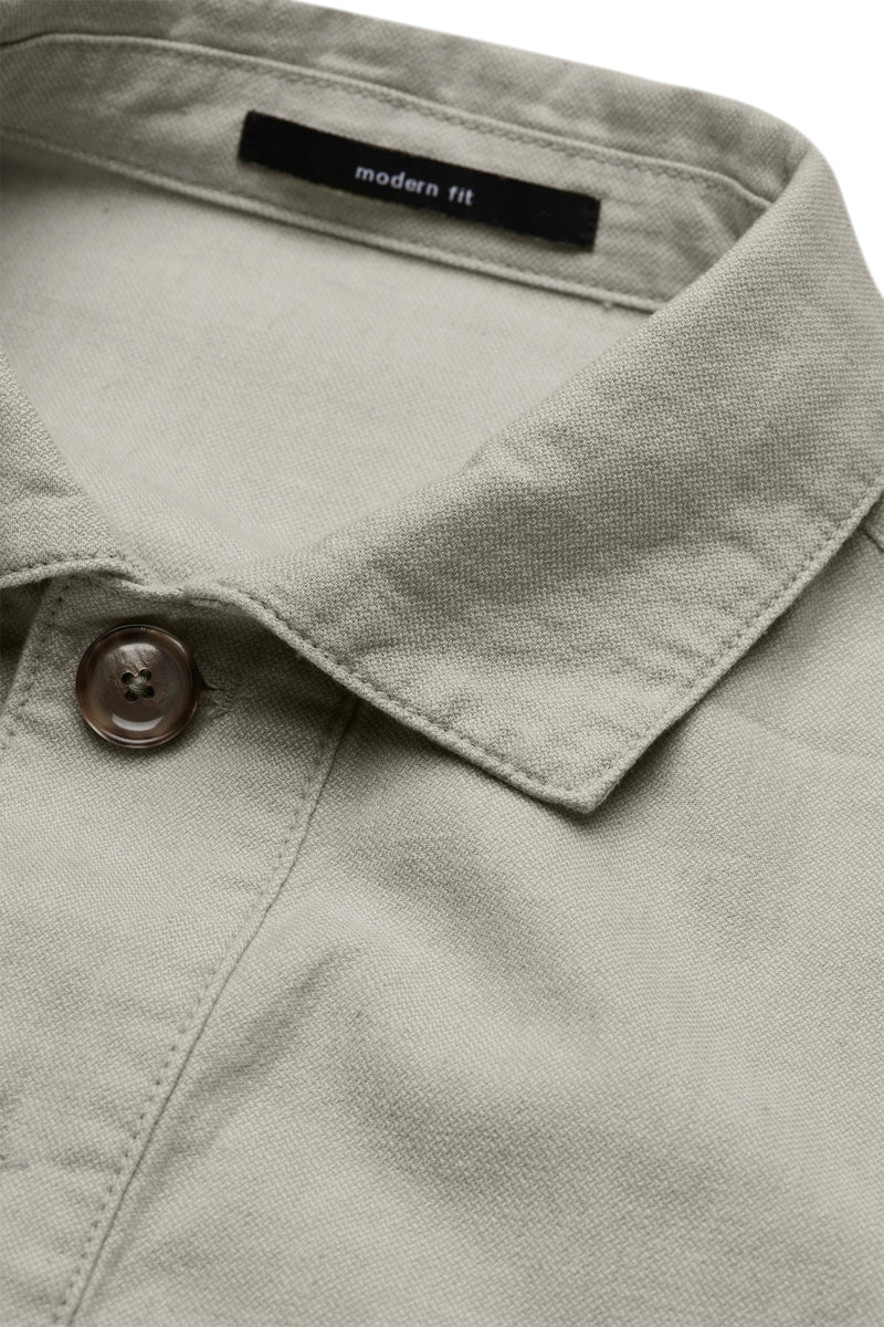 Digel, Modern-fit Cotton-Linen Blend Overshirt