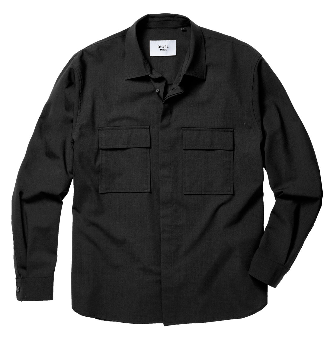 Digel, Black Overshirt — Effortless Modern Sophistication