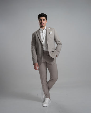 Thomas Goodwin, Beige Slim Fit Blazer Suit
