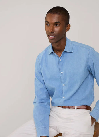 Façonnable, Regular Fit Fil-A-Fil Shirt