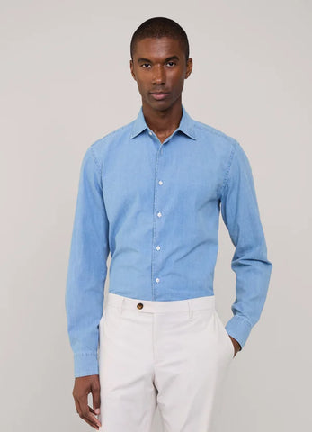 Façonnable, Regular Fit Fil-A-Fil Shirt