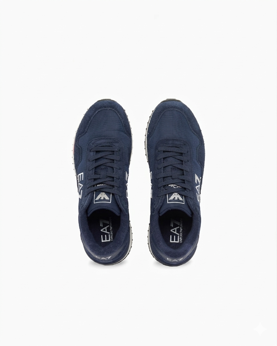 Emporio Armani, Navy Vintage Sneakers