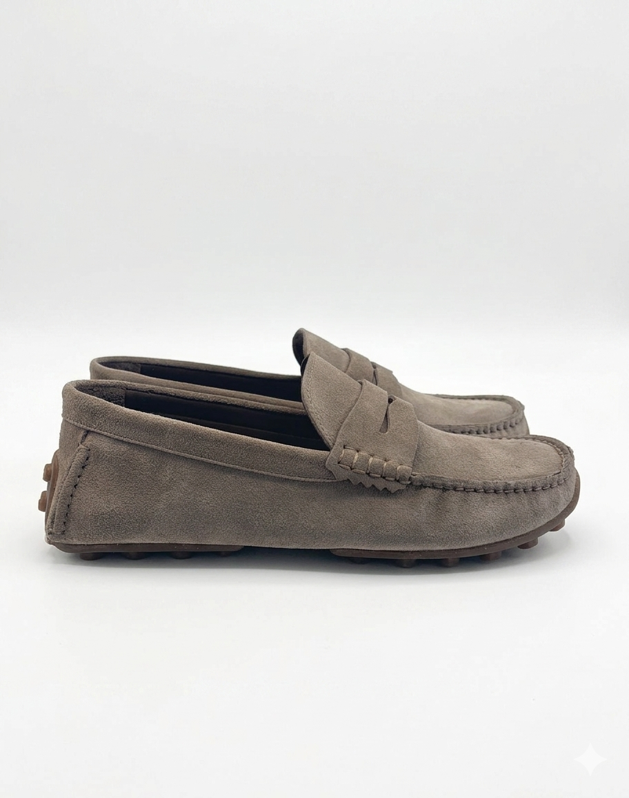 Pedro, Suede Espadrille Brown Loafers