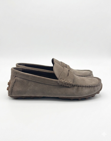 Pedro, Suede Espadrille Brown Loafers