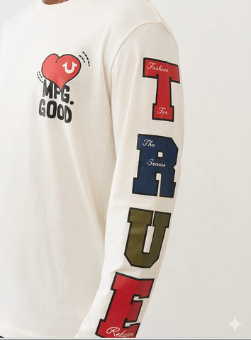 True Religion, MFG Heart Long Sleeve Tee