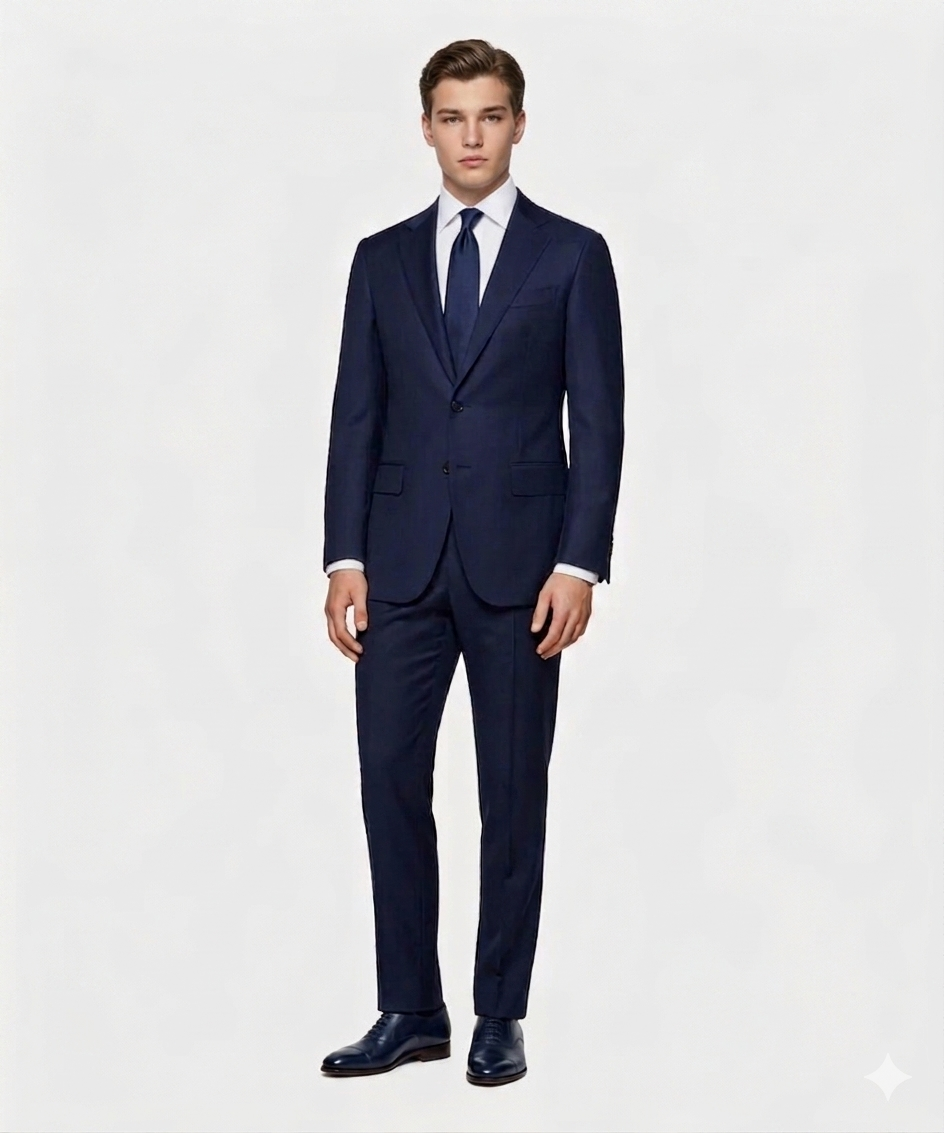 Get Your Prom Look: Tailored Navy Suit