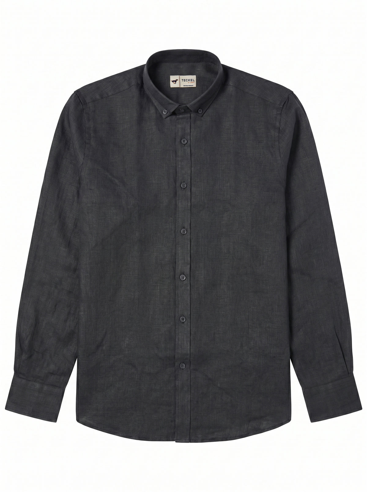 Gilbert Teckel, Premium Linen Long Sleeve Shirt – Black