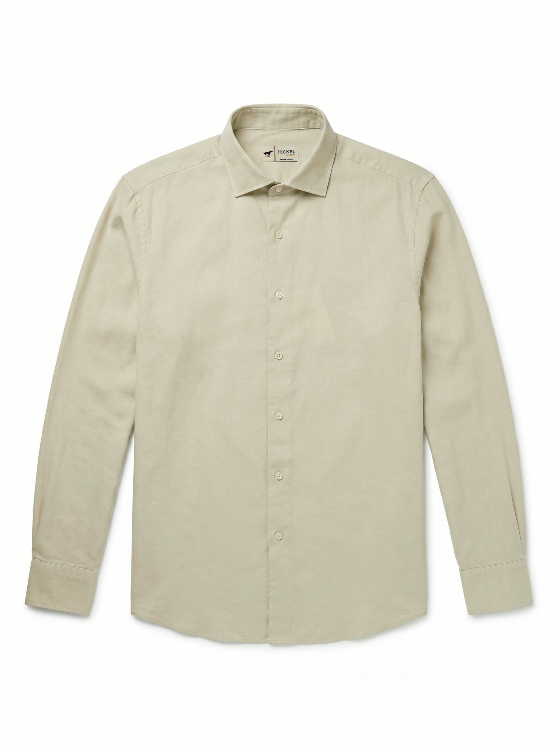 Gilbert Teckel,Long-Sleeve Shirt – Sand Beige
